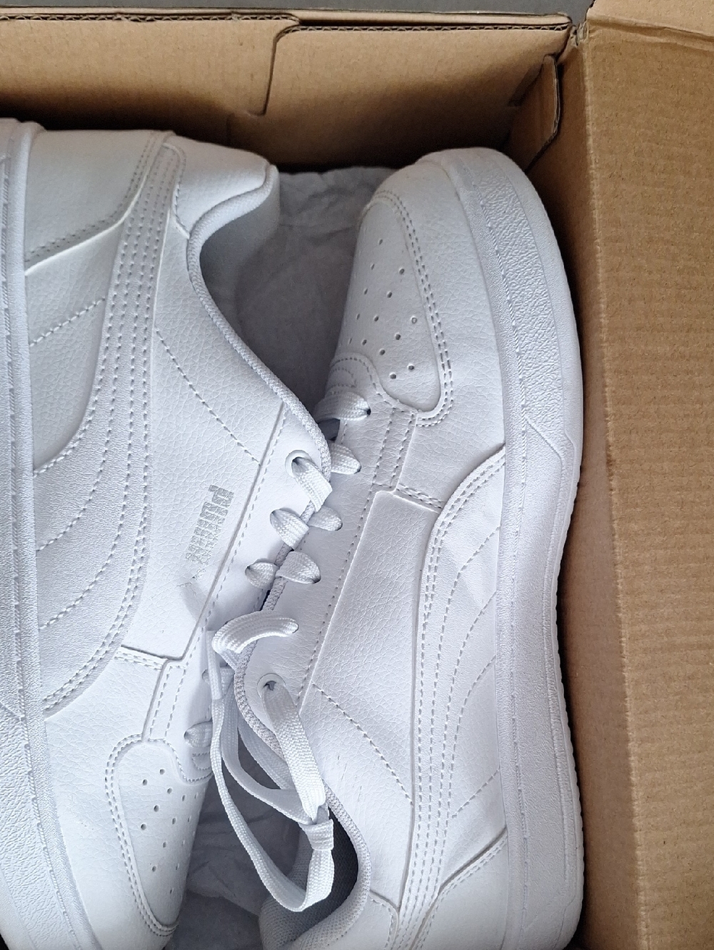 Puma Kids White Low-Top Sneaker